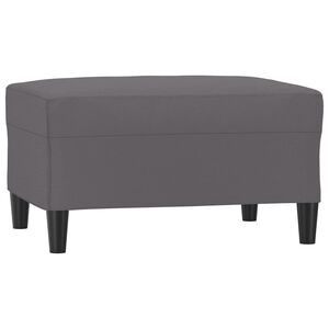 vidaXL Repose-pied Gris 70x55x41 cm Similicuir