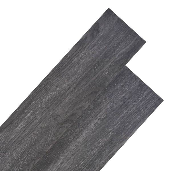 vidaXL Planches de plancher PVC Non auto-adhésif 5,26 m² Noir et blanc