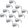 vidaXL Lampes LED encastr&eacute;e d'escalier 12 pcs 44x111x56 mm