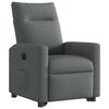 vidaXL Fauteuil inclinable électrique gris foncé tissu