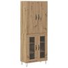 vidaXL Haut Armoire 2 pcs Ch&ecirc;ne artisanal 69,5 x 34 x 180 cm
