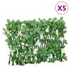 vidaXL Treillis de lierre artificiel extensible vert 5 pcs 180x30 cm