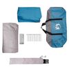 vidaXL Tente de camping de cabine 4 personnes bleu imperméable