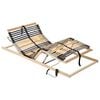 vidaXL Sommier &agrave; lattes &eacute;lectrique sans matelas avec 7 zones 90x200 cm