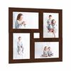 vidaXL Collage de cadres photo pour photo de 4x(13x18 cm) Marron MDF