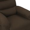 vidaXL Fauteuil inclinable Marron fonc&eacute; Tissu