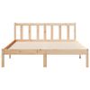 vidaXL Cadre de lit extra long sans matelas 160x210 cm bois massif pin