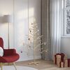 vidaXL Arbre de No&euml;l en bois Naturel 150 cm Bois massif en pin