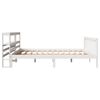 vidaXL Cadre de lit sans matelas blanc 200x200 cm bois massif de pin
