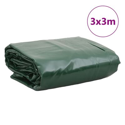 vidaXL Bâche vert 3x3 m 650 g/m²