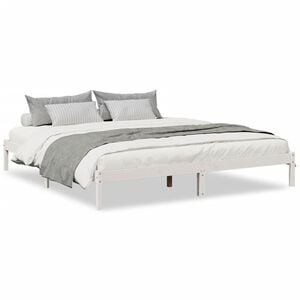 vidaXL Cadre de lit extra long sans matelas 200x210 cm bois massif pin