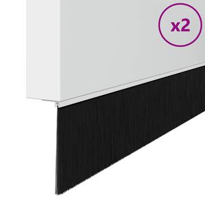 vidaXL Brosses d'&eacute;tanch&eacute;it&eacute; pour porte &agrave; visser 2 pcs Blanc 100 cm
