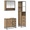 vidaXL Ensemble de mobilier de salle de bain 3 pi&egrave;ces Ch&ecirc;ne artisanal