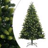 vidaXL Sapin de No&euml;l artificiel &agrave; charni&egrave;res avec support 240 cm