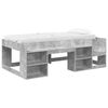 vidaXL Cadre de lit pour enfants avec rangement Gris b&eacute;ton 80 x 200 cm