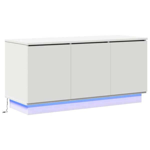 vidaXL Meuble TV Blanc 100 x 38 x 49 cm Bois d'ingénierie