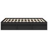 vidaXL Cadre de lit sans matelas noir 120x190 cm