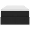 vidaXL Lit avec rangement et matelas Noir 100 x 200 cm Polyester