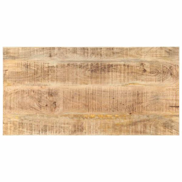 vidaXL Dessus de table bois de manguier solide 25-27 mm 100x60 cm