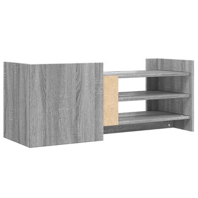 vidaXL Meuble TV Sonoma gris 100x35x40 cm Bois d'ingénierie