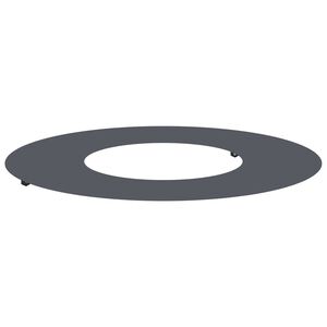 vidaXL adapt&eacute; pour anneau d'arbre plat Anthracite &Oslash;30 / 60 cm Acier