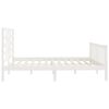 vidaXL Cadre de lit sans matelas blanc 200x200 cm bois massif de pin