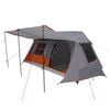 vidaXL Tente tunnel Gris et orange 400 x 278 x 182 cm