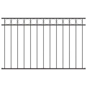 vidaXL &Eacute;l&eacute;ment de cl&ocirc;ture ASSEN 163 x 100 cm Acier Gris