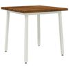 vidaXL Table &agrave; manger carr&eacute;e 60 x 55 x 75 cm Bois d'Acacia Massif