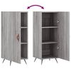 vidaXL Buffet Sonoma gris 34,5x34x90 cm Bois d'ingénierie