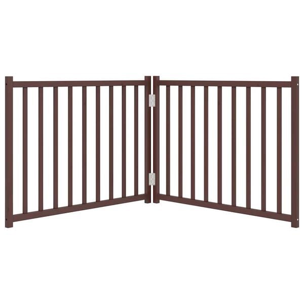 vidaXL Barri&egrave;re pour chien pliable 2 panneaux 160 cm bois sapin massif