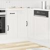 vidaXL Armoire d'angle de cuisine Kalmar blanc brillant