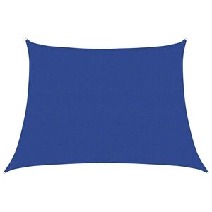 vidaXL Voile d'ombrage 160 g/m² trapèze bleu 4/5x3 m PEHD