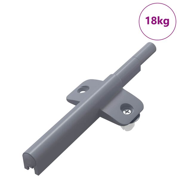 vidaXL Amortisseur &agrave; fermeture douce 1161 pcs Gris 125 x 47 x 15 mm PP