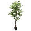 vidaXL Ficus artificiel 1260 feuilles 200 cm vert