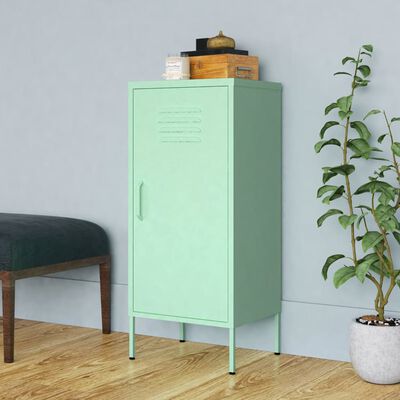 vidaXL Armoire de rangement Vert menthe 42,5x35x101,5 cm Acier