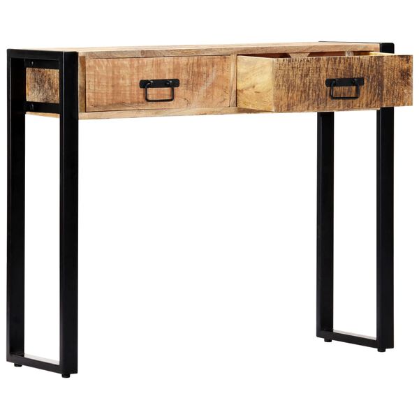 vidaXL Table console 90 x 30 x 75 cm Bois de manguier massif