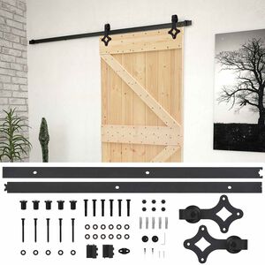 vidaXL Porte coulissante 100 x 210 cm Bois de pin massif