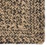 vidaXL Tapis de surface Carr&eacute; Naturel et Noir 120 x 120 cm Jute