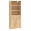 vidaXL Buffet haut Ch&ecirc;ne sonoma 69,5x34x180 cm Bois d'ing&eacute;nierie