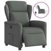 vidaXL Fauteuil inclinable électrique Gris foncé Tissu