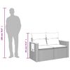 vidaXL Canapé de jardin avec coussins 2 places beige résine tressée