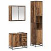 vidaXL Ensemble de mobilier de salle de bain 3 pcs Bois Ancien