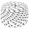 vidaXL Corde utilitaire polyvalente 6 mm 100 m Blanc Polyester