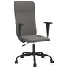 vidaXL Chaise de bureau r&eacute;glable en hauteur gris fonc&eacute; tissu