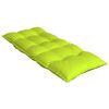vidaXL Coussins de chaise &agrave; dossier haut lot de 2 vert vif