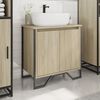 vidaXL Armoire lavabo de salle de bain ch&ecirc;ne sonoma 60x35x60 cm