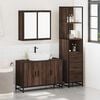 vidaXL Ensemble de meubles de salle de bain 3 pcs Ch&ecirc;ne marron