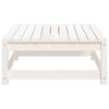 vidaXL Repose-pied de jardin 70x70x30 cm blanc bois de pin solide