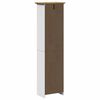 vidaXL Armoire de salle de bain BODO blanc et marron 44x30x160 cm